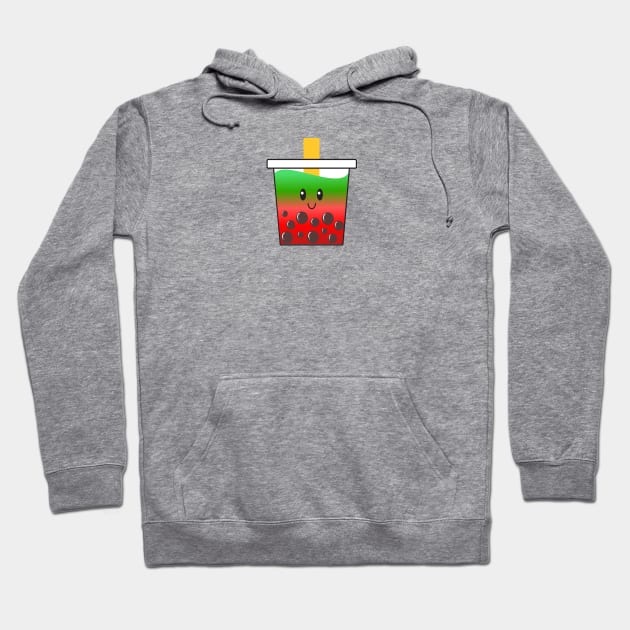 Watermelon Boba Tea Hoodie by Kelly Gigi